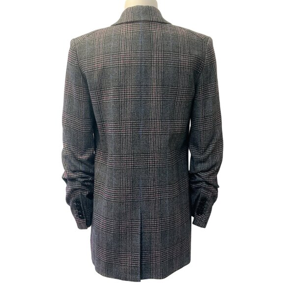 Veronica Beard Grey Plaid Martel Dickey Jacket - Picture 3 of 4